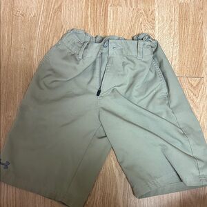Boys Under Armour  Khaki Athletic Shorts